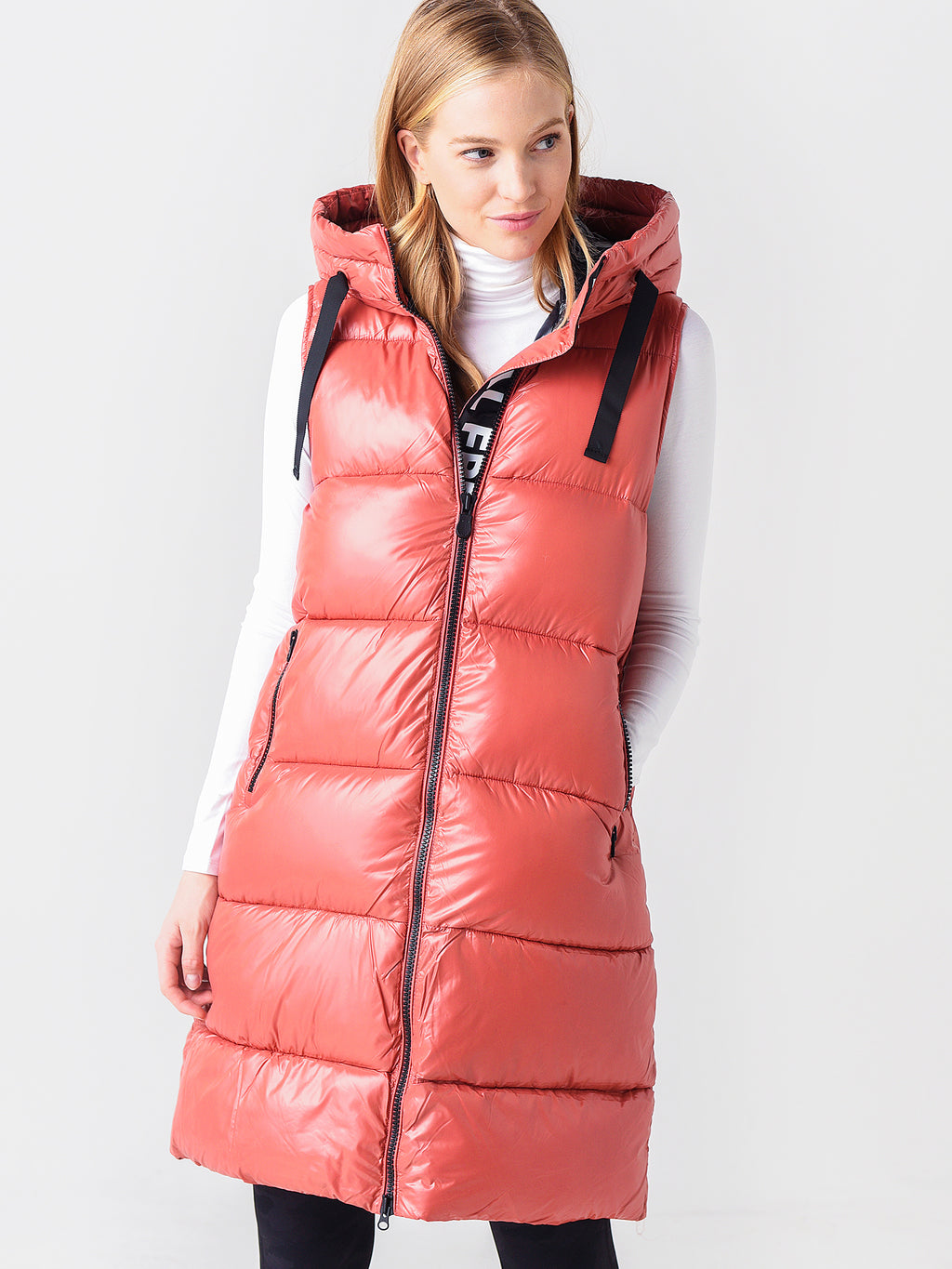 Save The Duck Women's Iria Hooded Vest - Saint Bernard