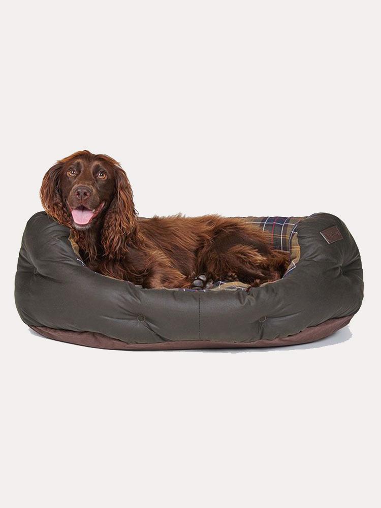 Barbour Wax Cotton Dog Bed 30in. - Saint Bernard