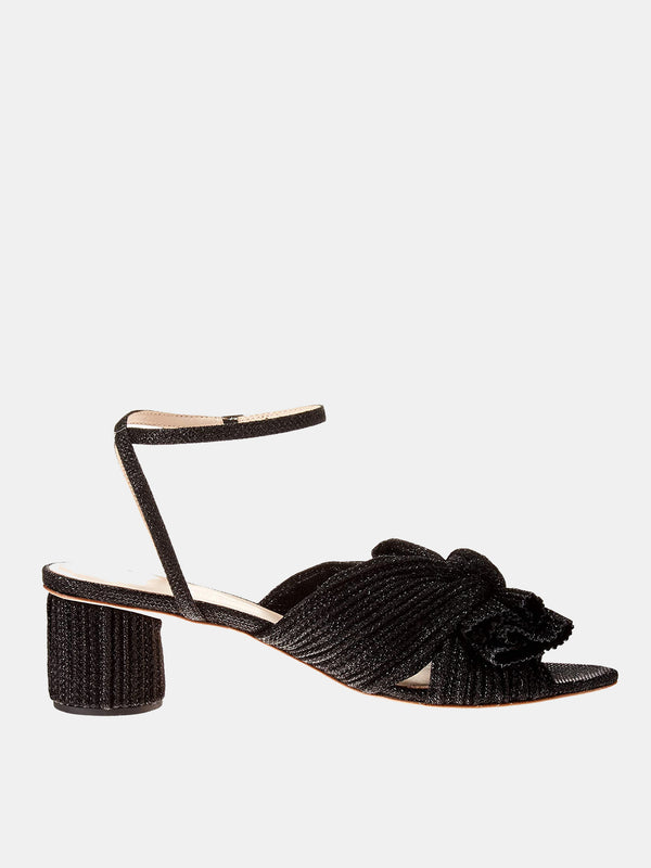 Loeffler Randall Dahlia Bow Low Heel with Ankle Strap Saint Bernard
