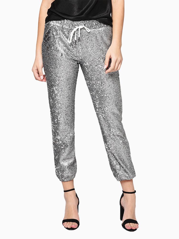 David Lerner New York Sequin Lounge Jogger - Saint Bernard