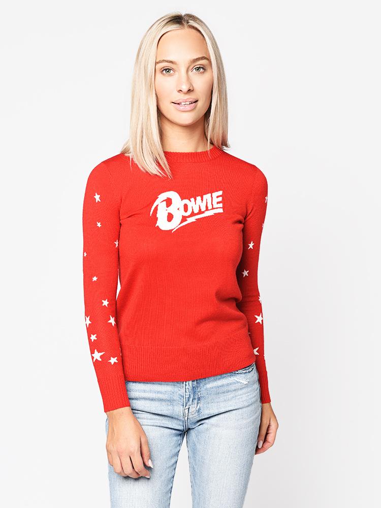 Stoned Immaculate Women’s David Bowie Let’s Dance Sweater - Saint Bernard