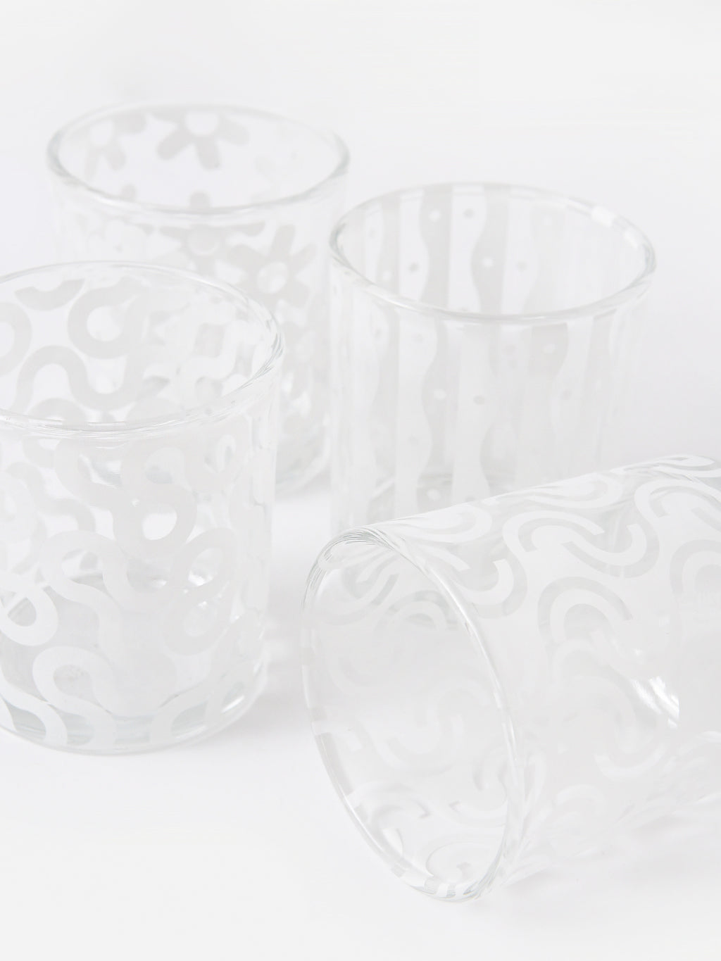Areaware Dusen Dusen Pattern Glasses - Saint Bernard