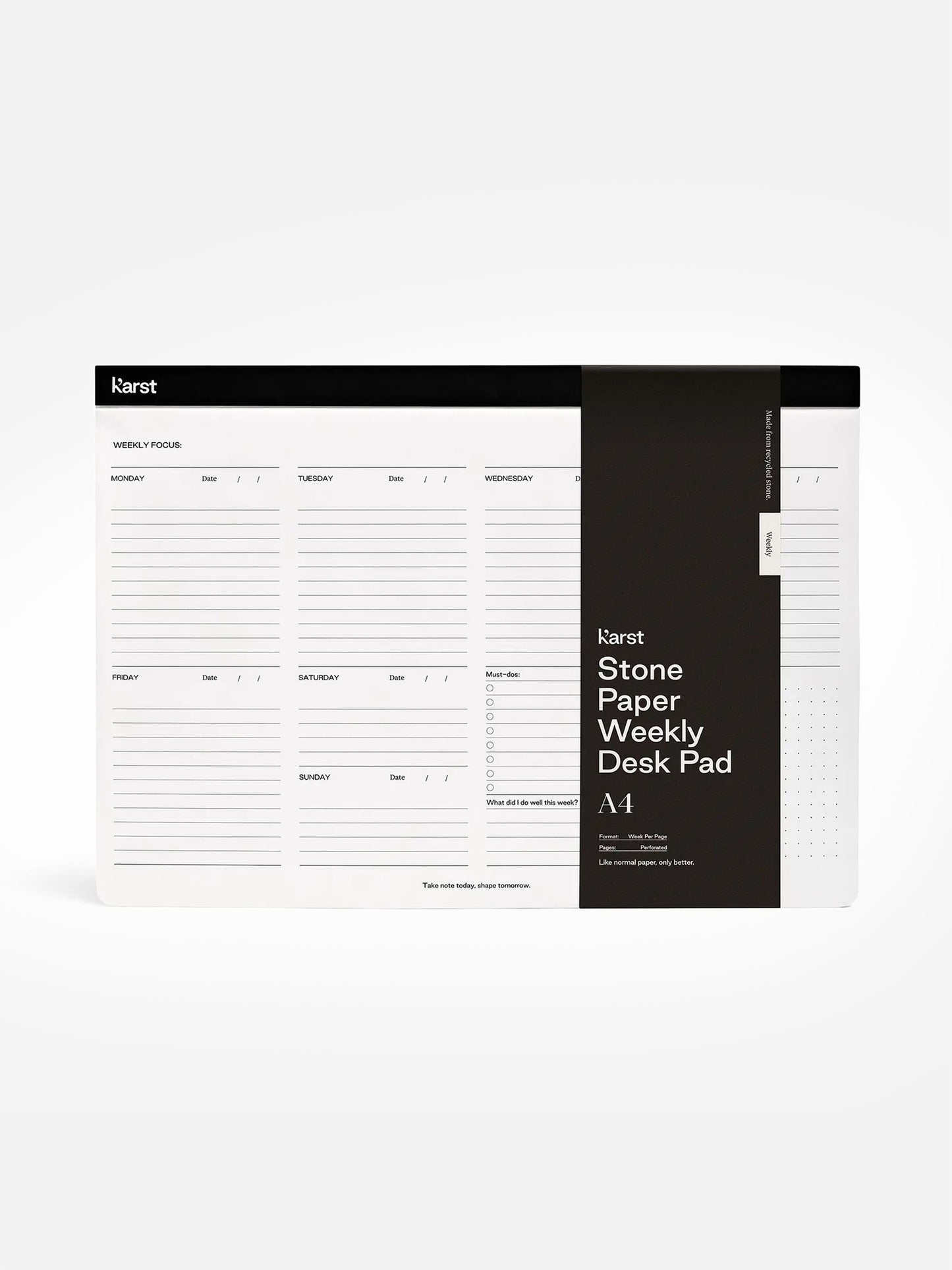 Karst Stone Paper A4 Weekly Desk Pad
