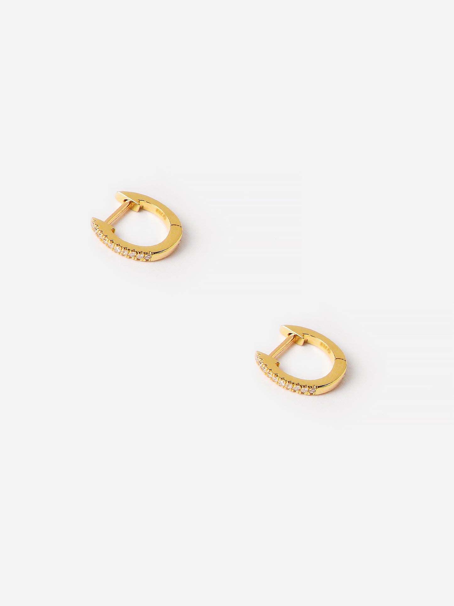 S. Bell Women's Diamond Huggie Earrings