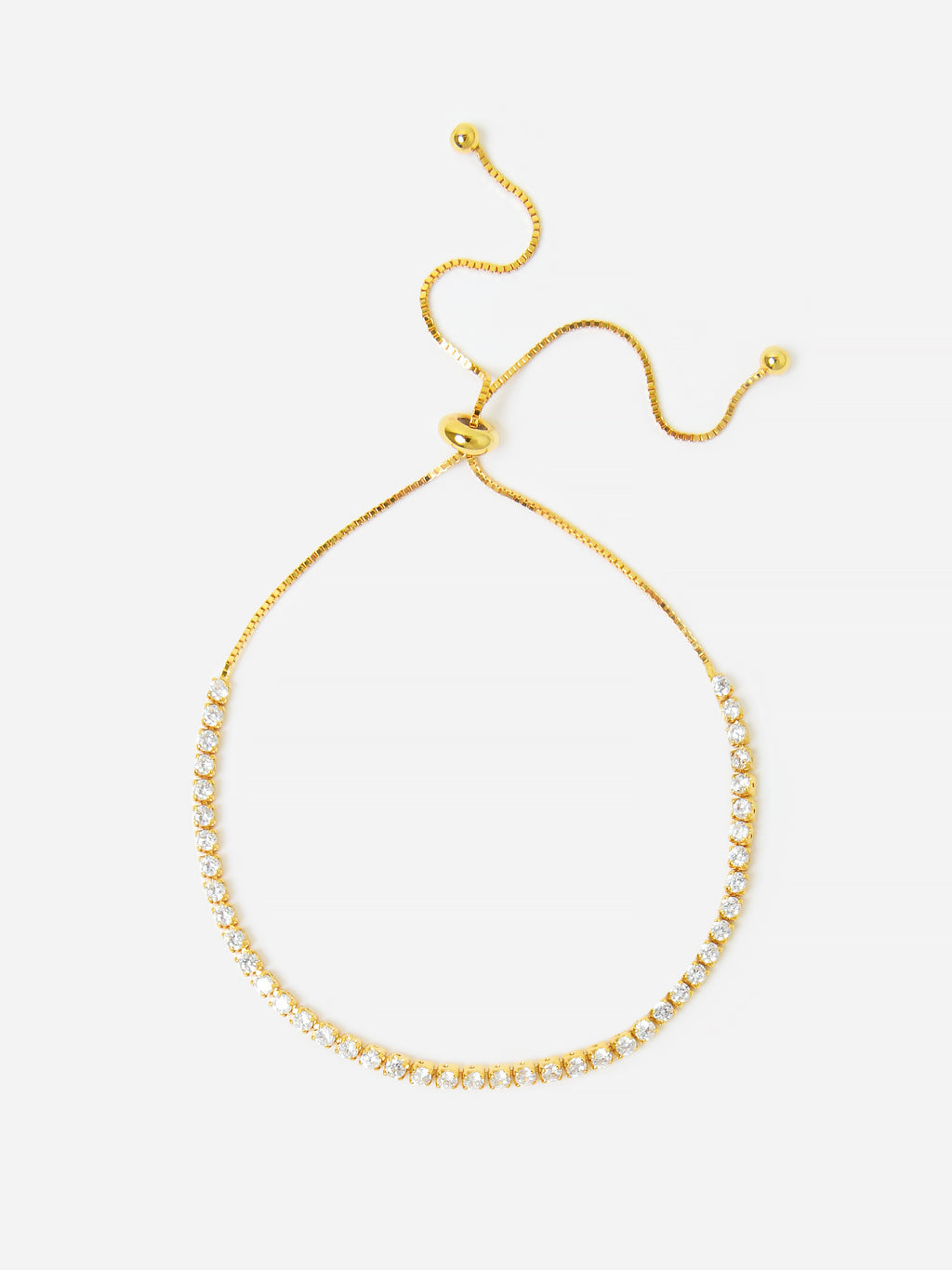 DIAMOND TENNIS BRACELETxGOLD-alt1