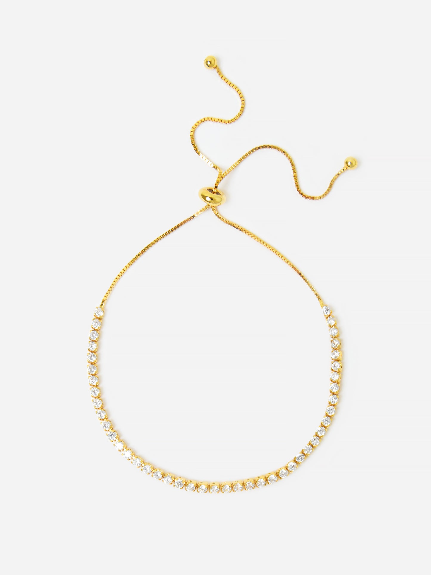 DIAMOND TENNIS BRACELETxGOLD-alt1