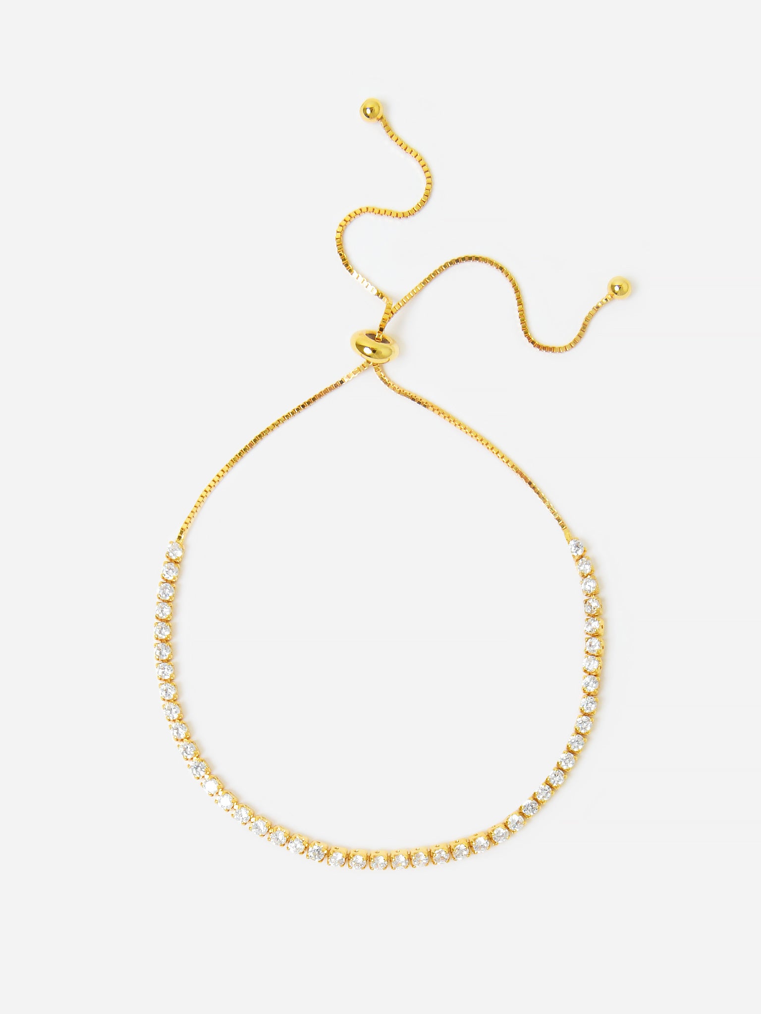 DIAMOND TENNIS BRACELETxGOLD-alt1