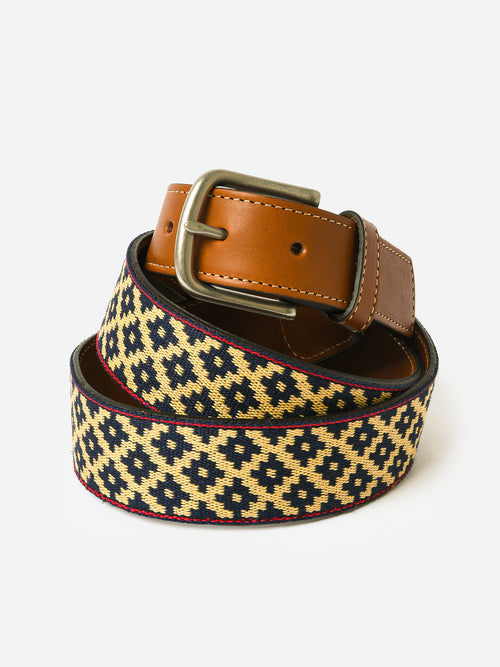 La Matera Men's Diplomatico Woven Belt