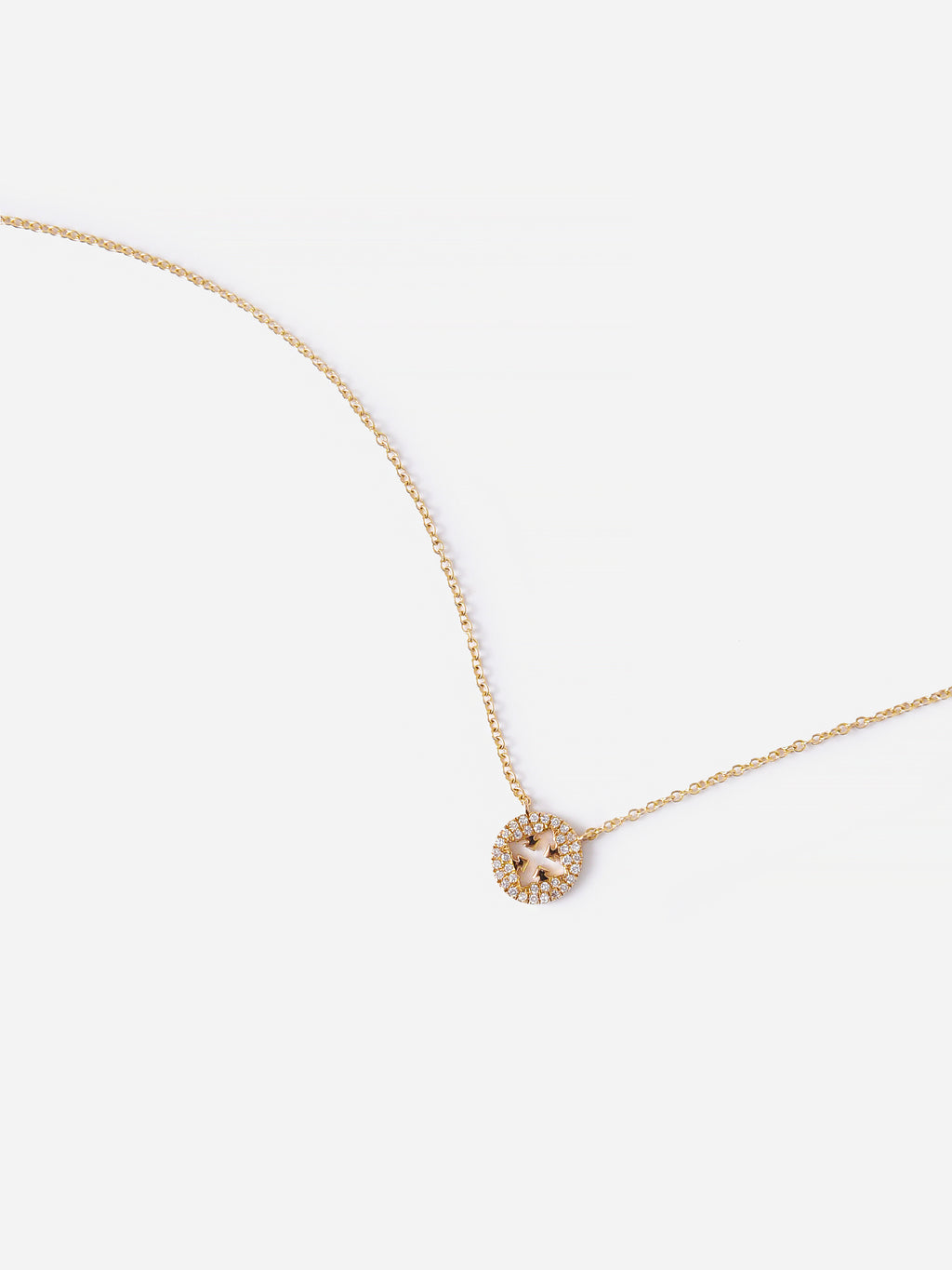 S. Bell Women's Disc Cross Necklace - Saint Bernard