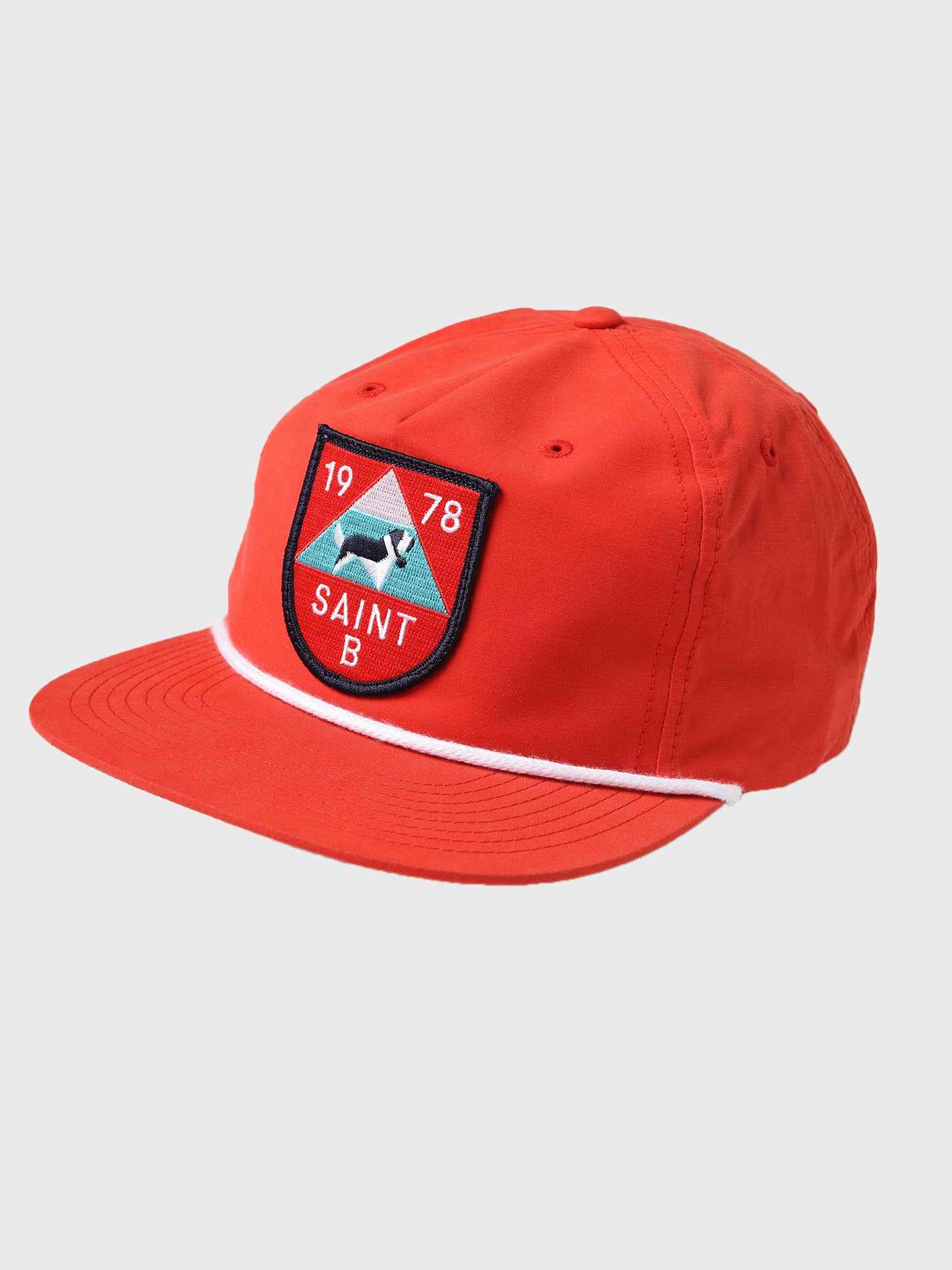 Saint Bernard Men's Dog Logo Patch Snapback Hat
