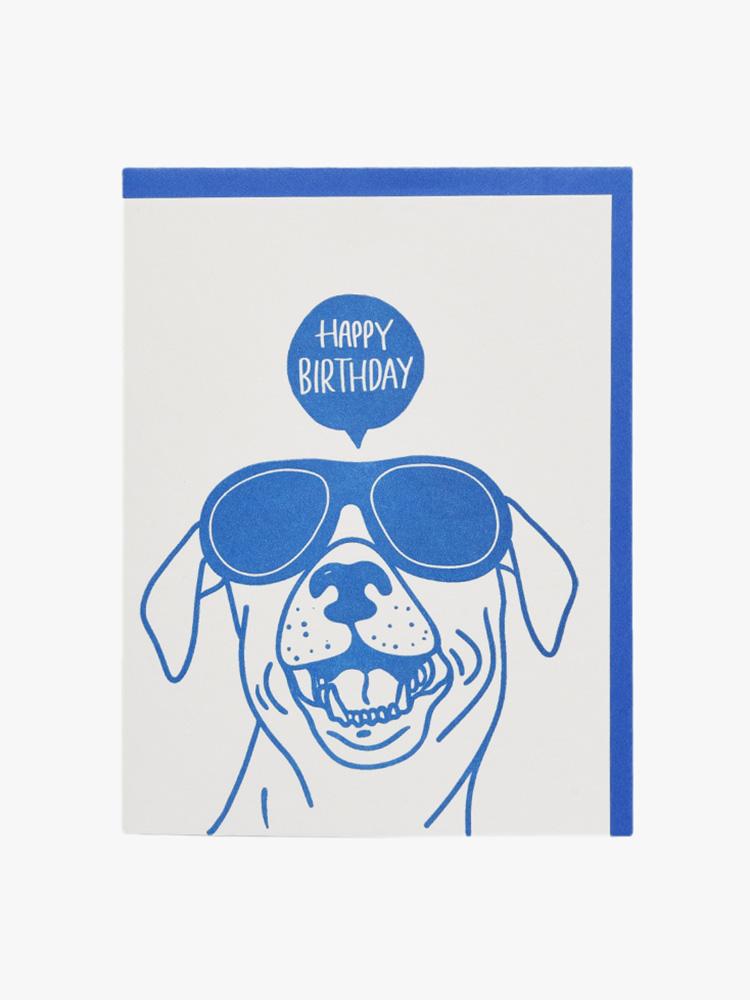 Bench Pressed Dog Party Greeting Card