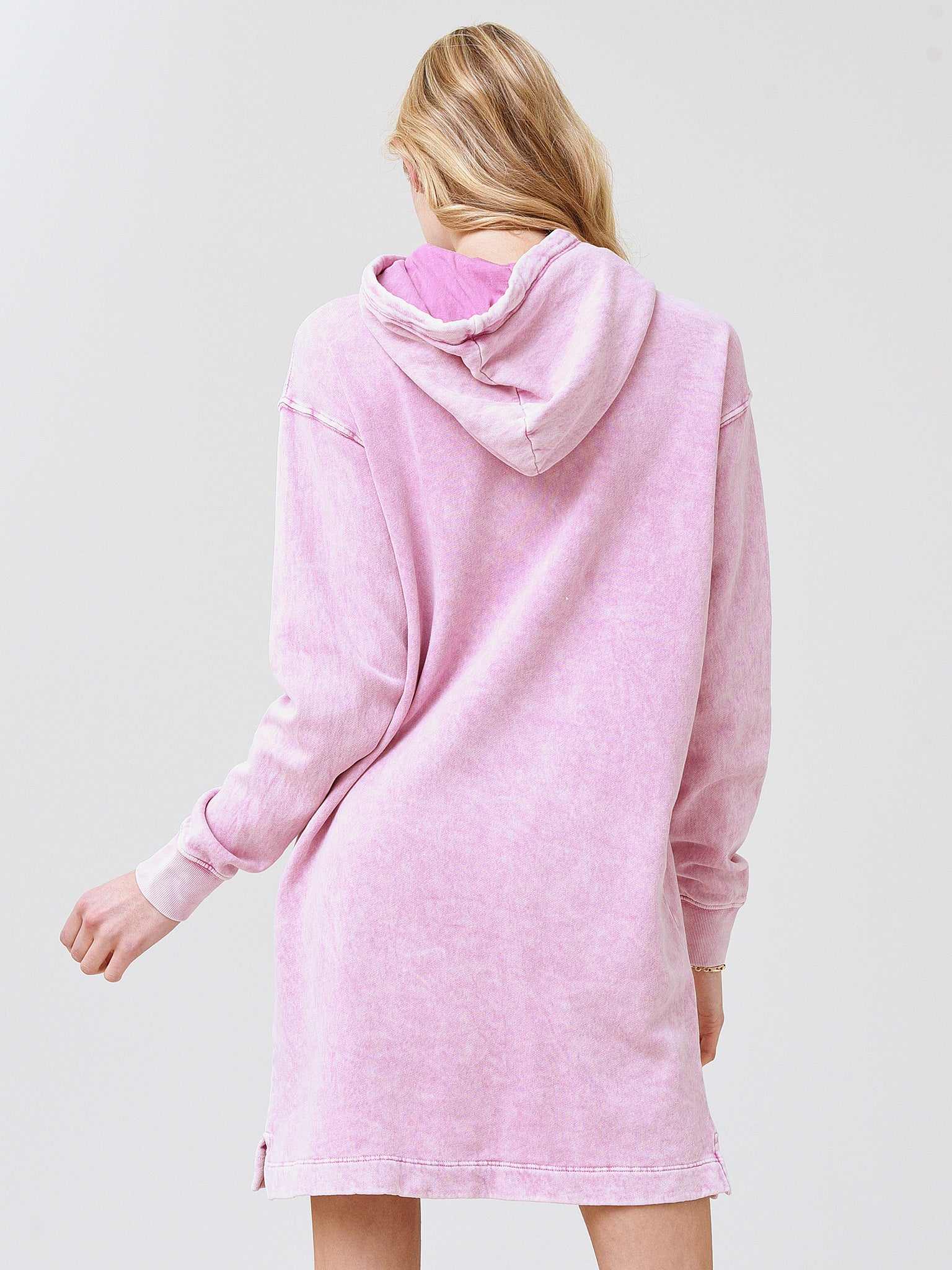 pink oversized hoodie dress Derrty Pink Womens Hoodie Dress Derrty Ent