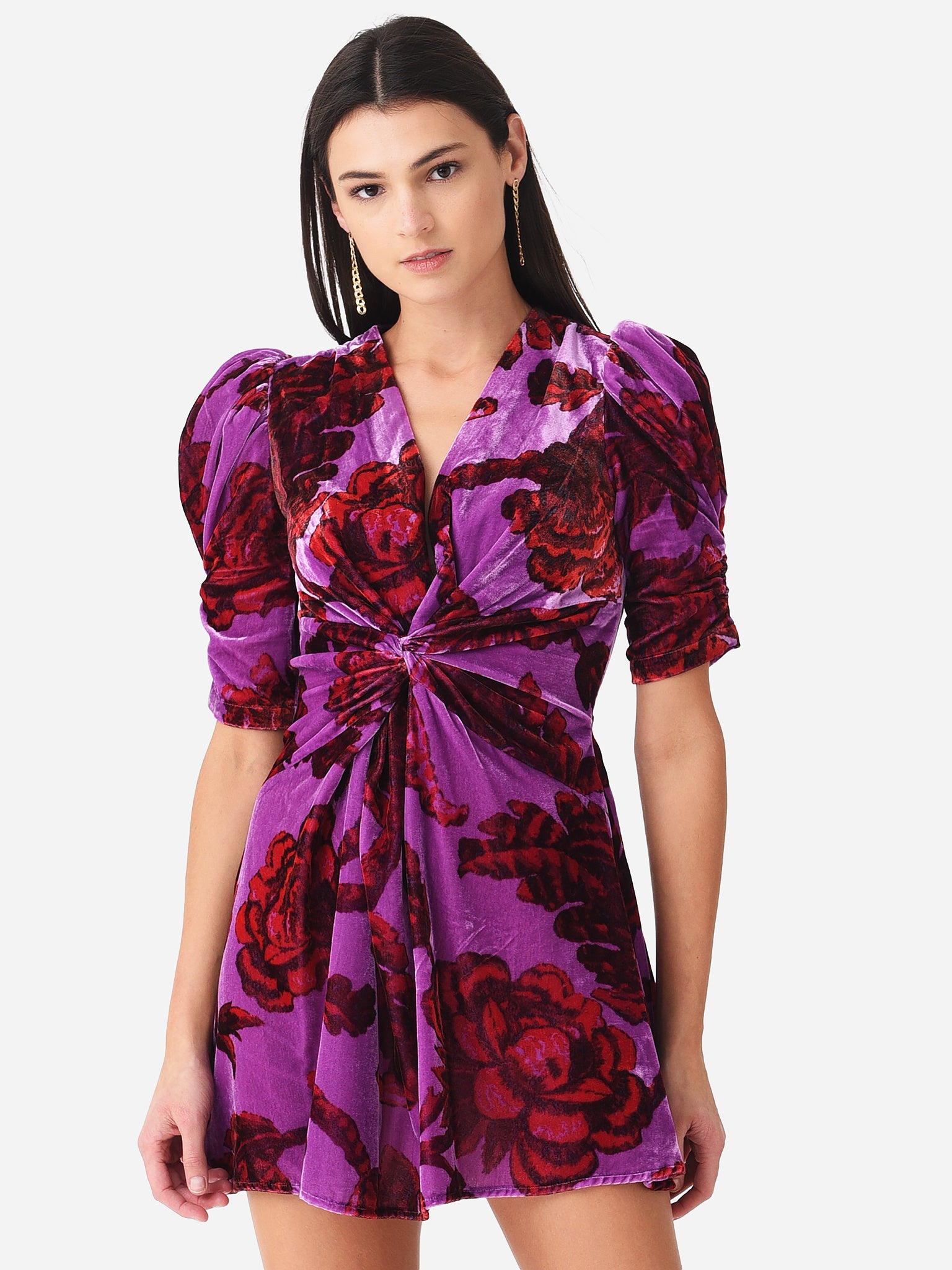 rhode purple dress Rhode Pia Dress In Purple In Glowing Garden - 35% Off