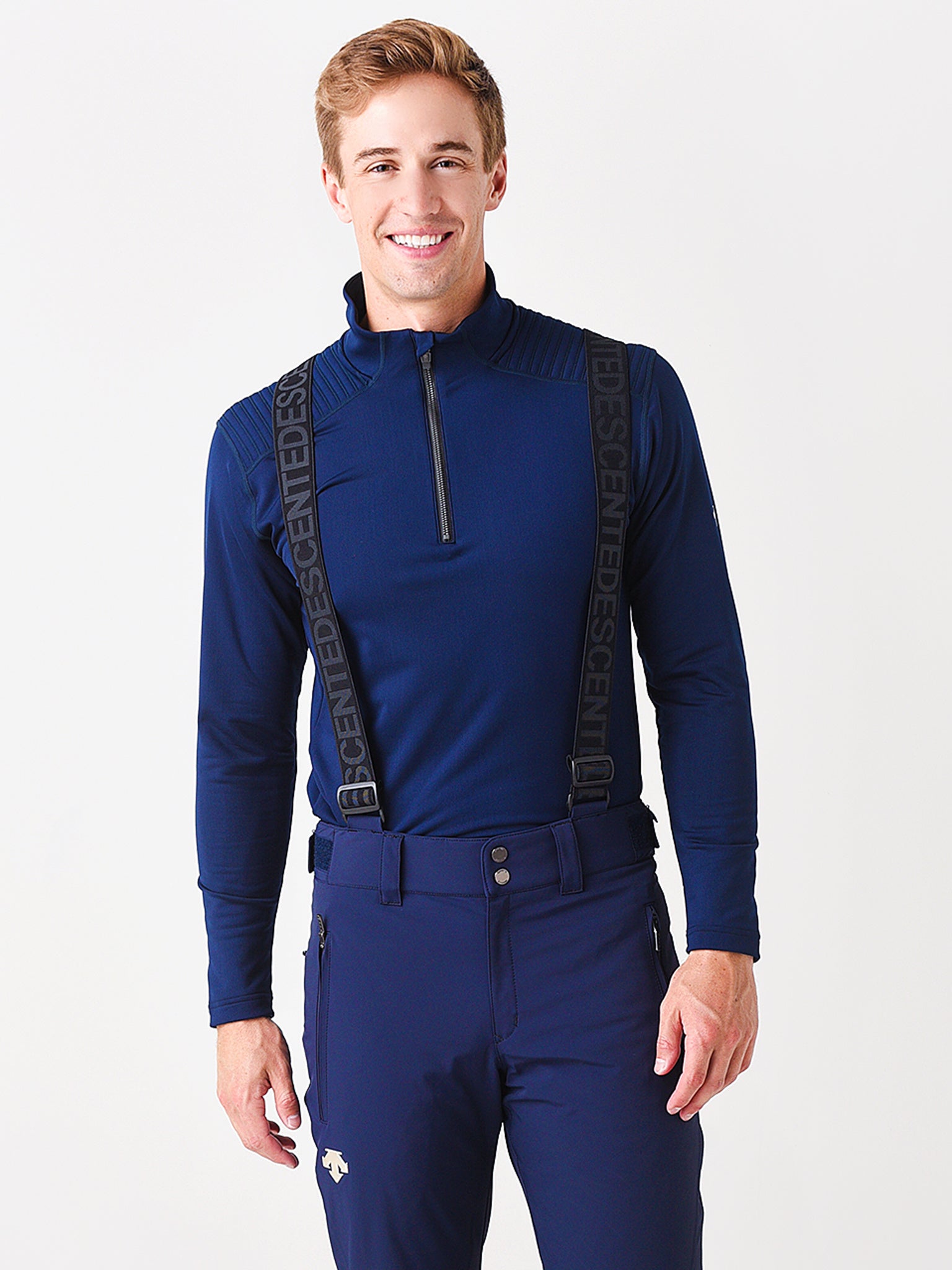 Descente Men's Piccard T-Neck Base Layer Top - Saint Bernard