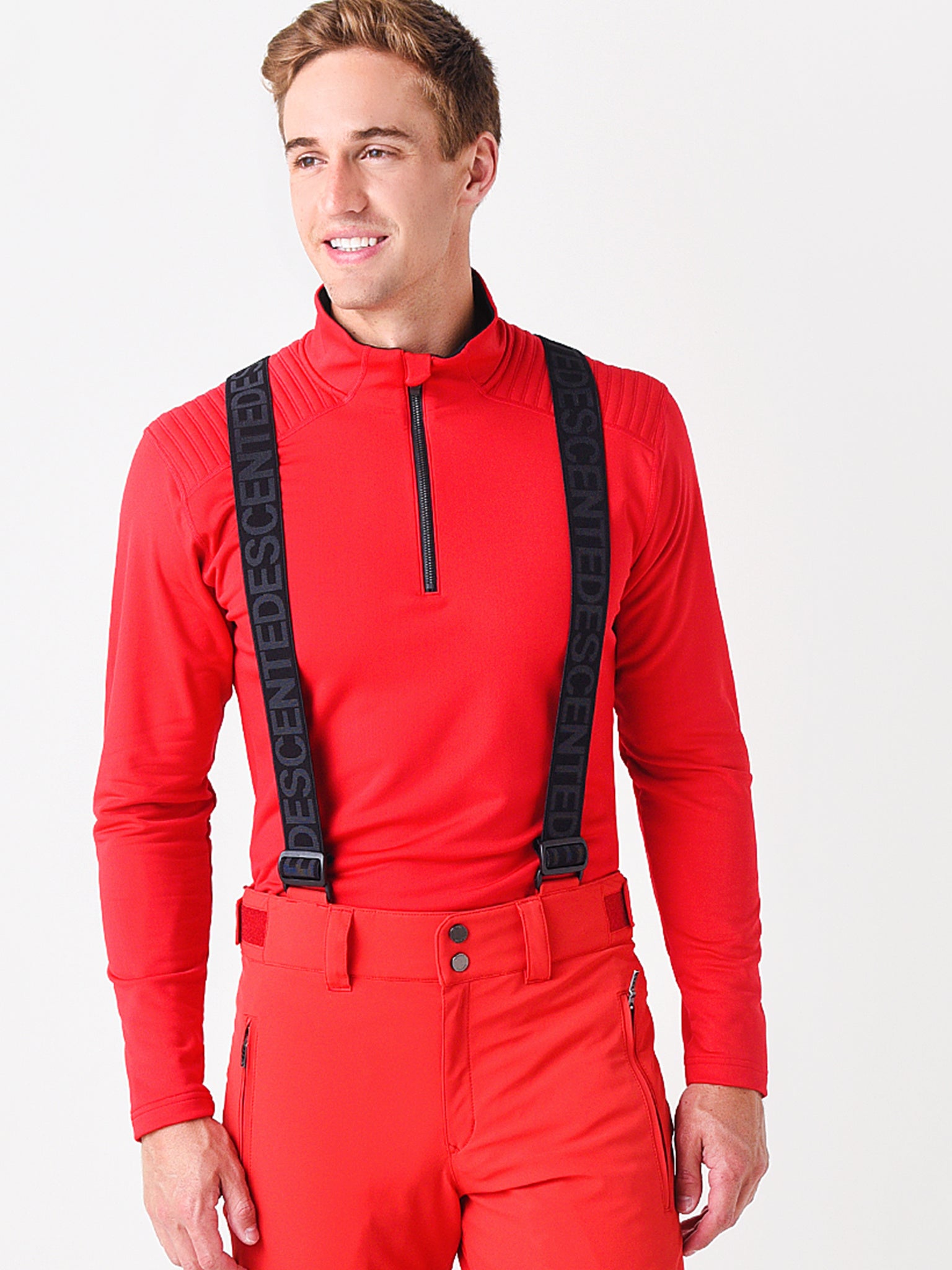 Descente Men's Piccard T-Neck Base Layer Top - Saint Bernard