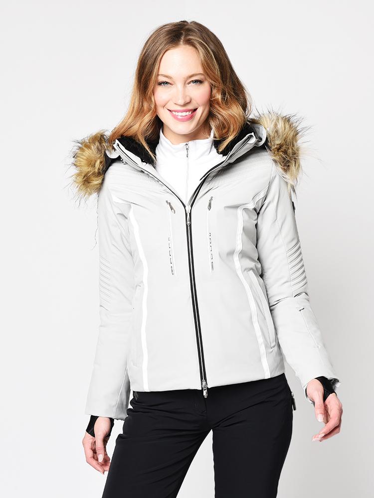 Descente Women`s Layla Faux Fur Jacket - Saint Bernard
