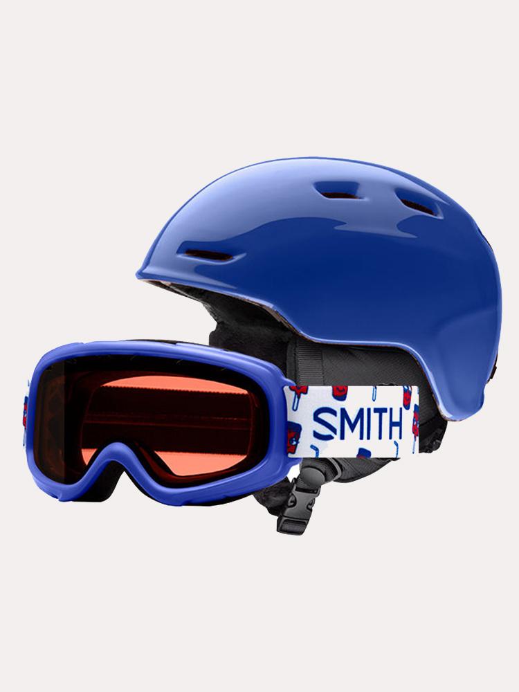 Smith Kids' Zoom Jr. Helmet Gambler Snow Goggle Combo