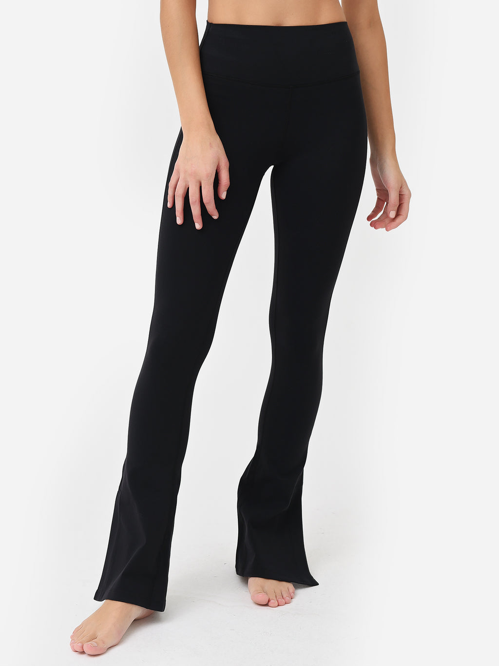 Splits59 Women's Raquel High Waist Flare Split Hem Pant - Saint Bernard