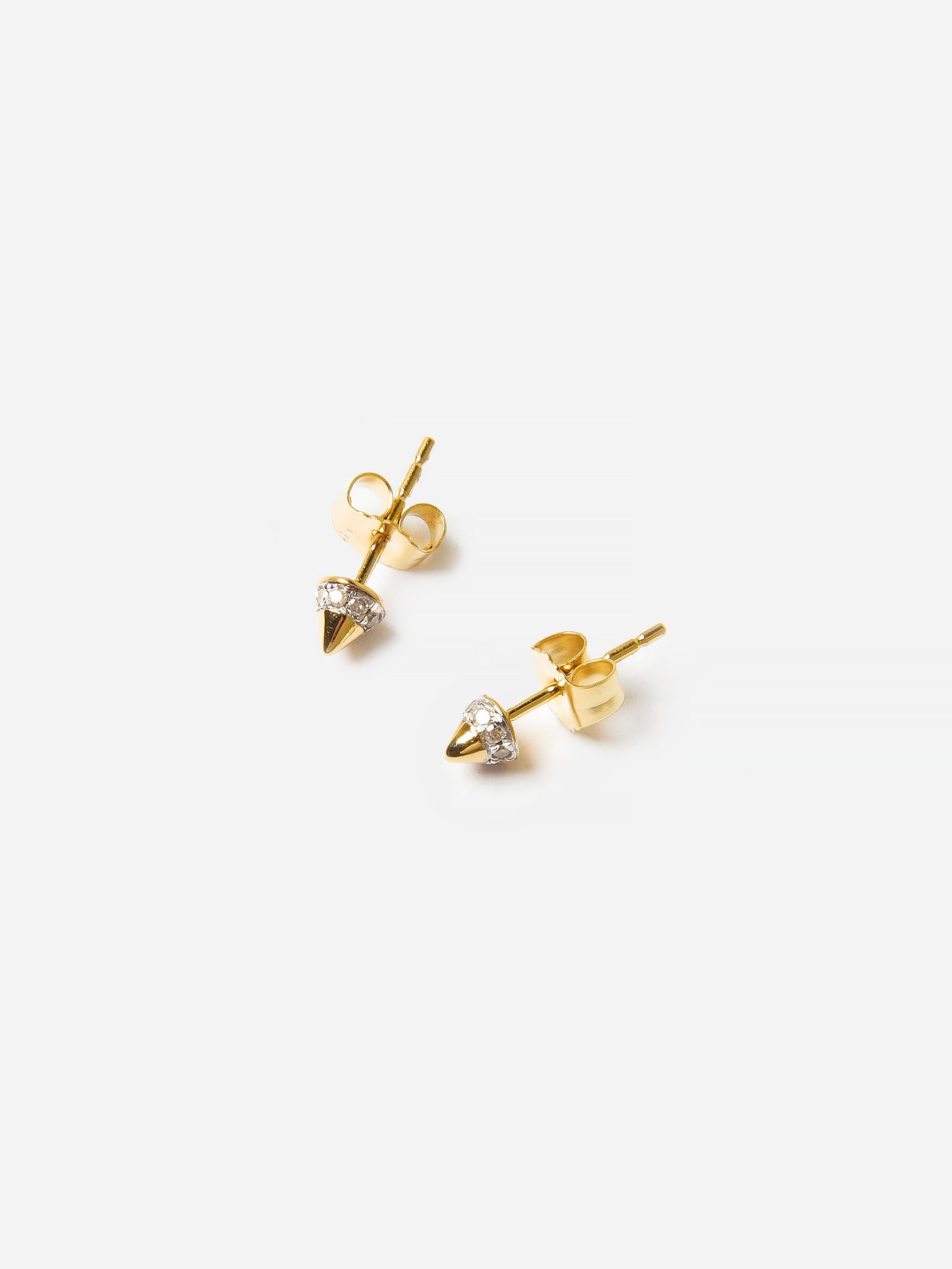 Adina Reyter Women's London Super Tiny Pavé Spike Earrings - Saint Bernard