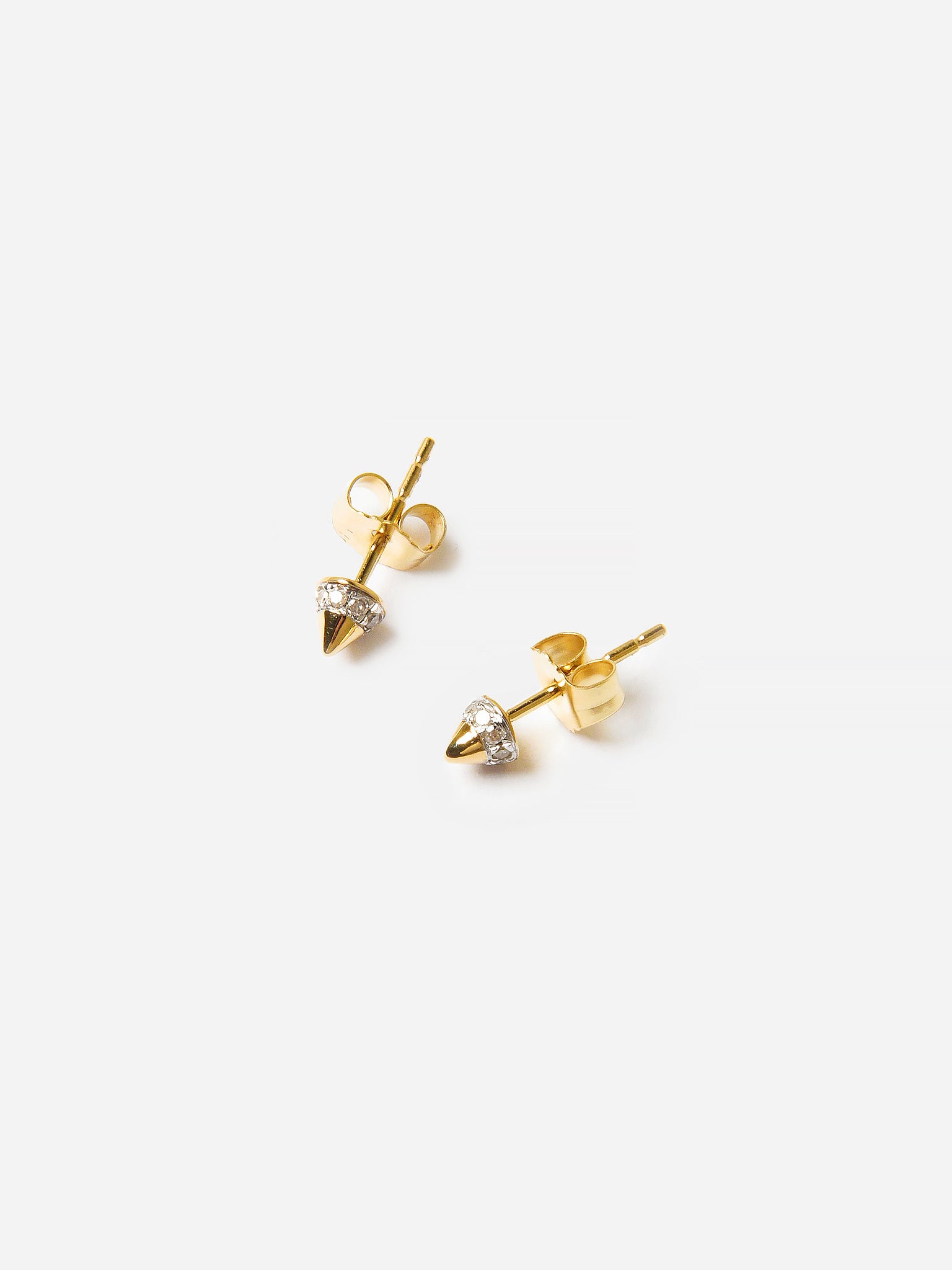 Adina Reyter Women's London Super Tiny Pavé Spike Earrings - Saint Bernard