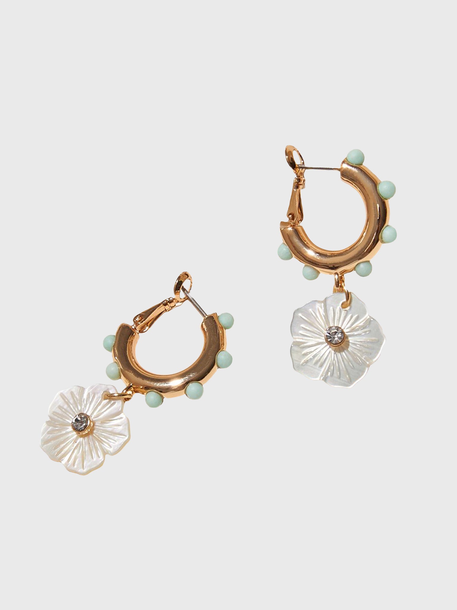 Mignonne Gavigan Mini Flora Hoop Earring - Saint Bernard