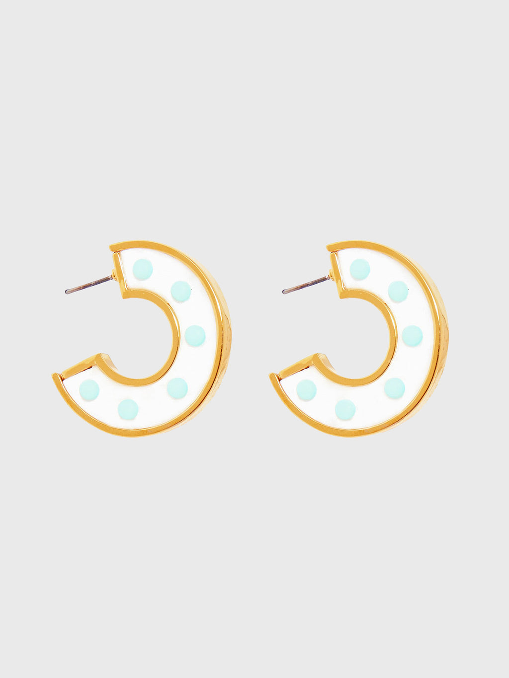 Mignonne Gavigan Mother Of Pearl Mini Fiona Hoop Earring - Saint Bernard