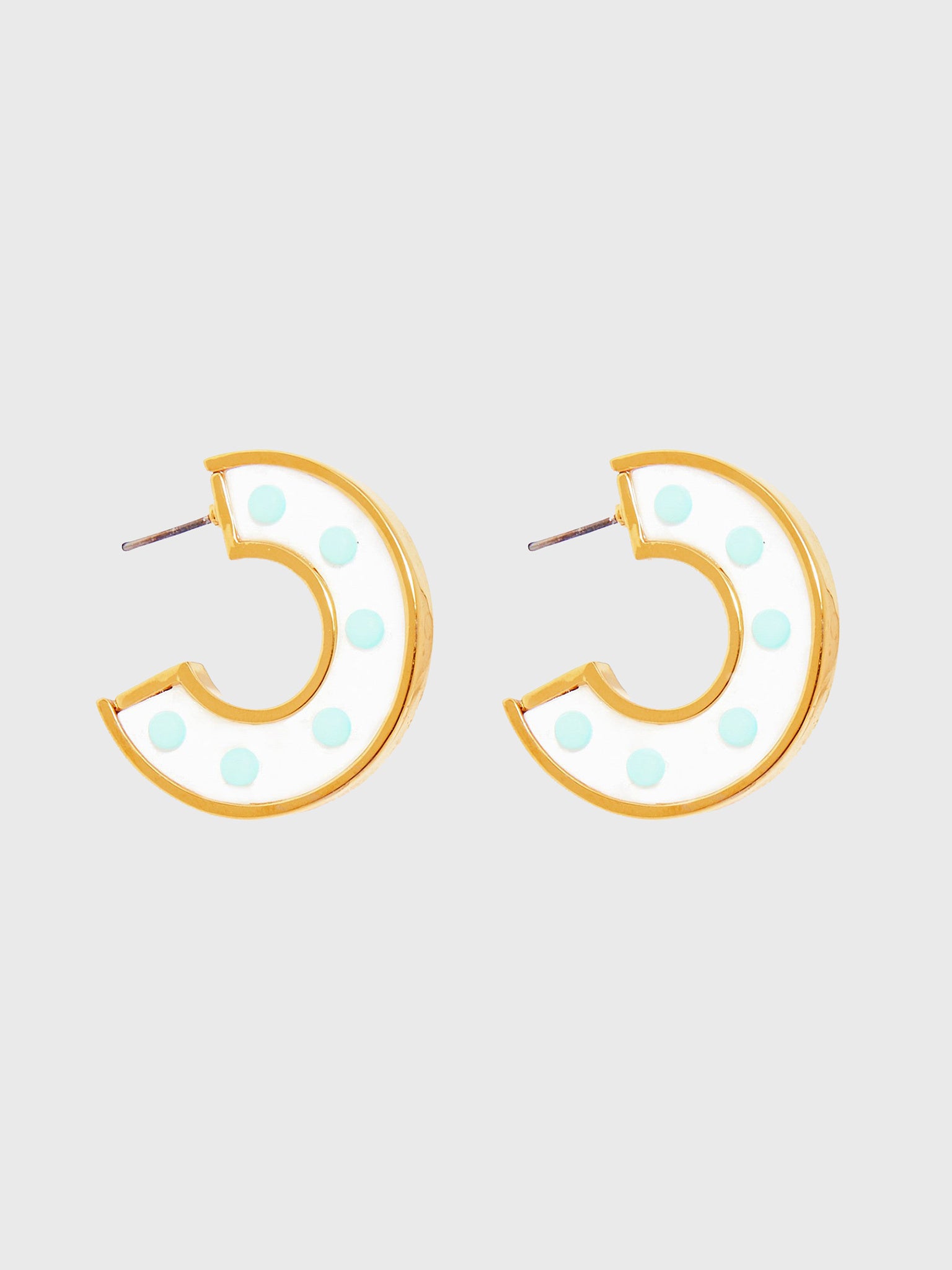 Mignonne Gavigan Mother Of Pearl Mini Fiona Hoop Earring - Saint Bernard