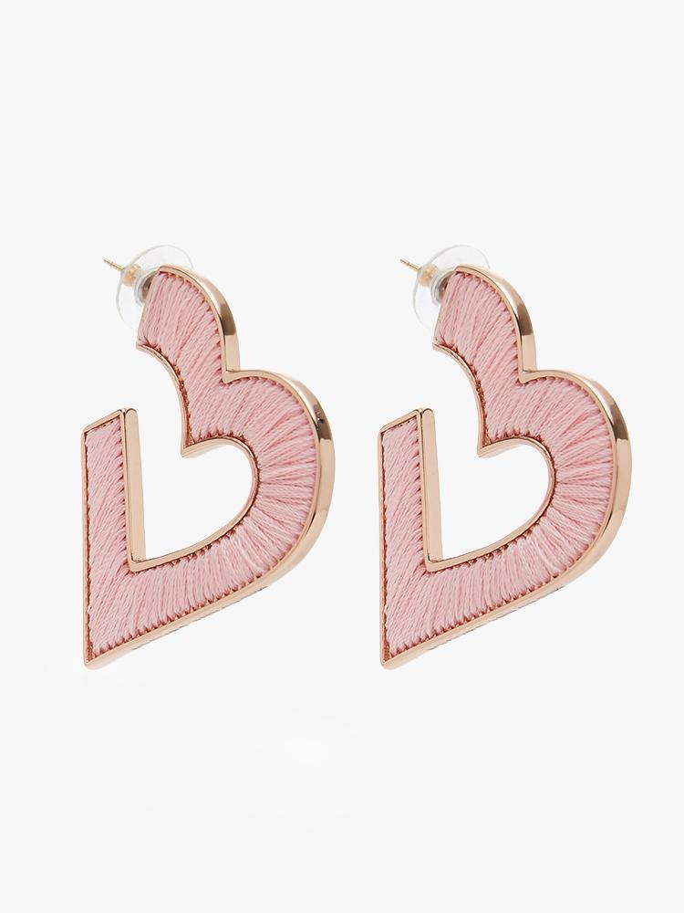 Mignonne Gavigan Heart Fiona Hoop Earring - Saint Bernard