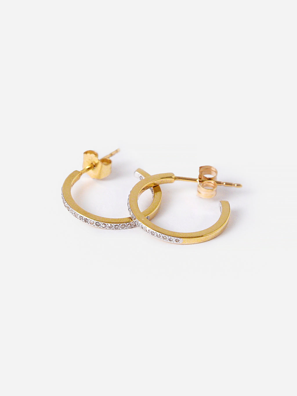 Adina Reyter Women's Small Pave Hoops - Saint Bernard