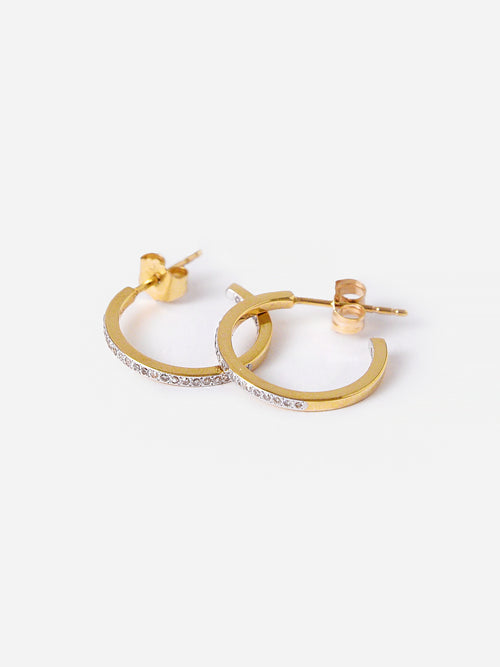 Adina Reyter Women's Small Pave Hoops