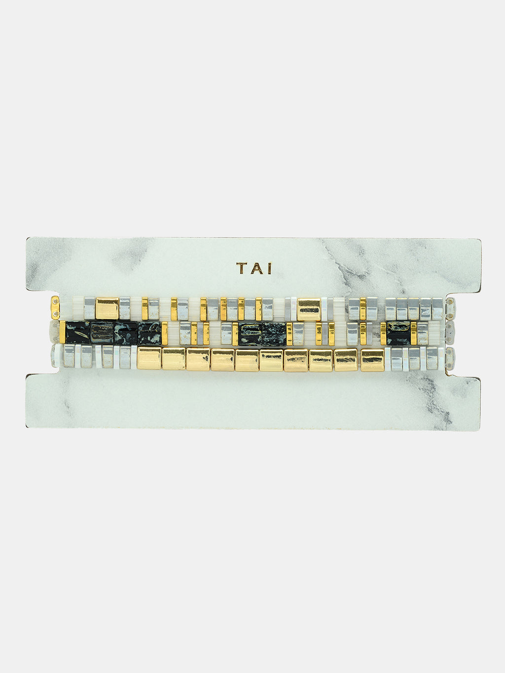 Tai Set of Three Beaded Bracelets - Saint Bernard