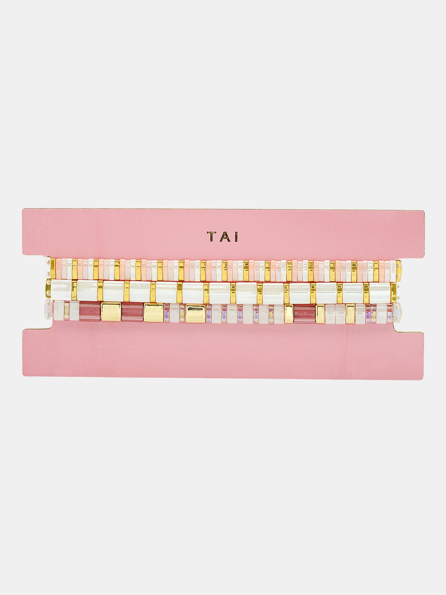 Tai Set of Three Beaded Bracelets - Saint Bernard