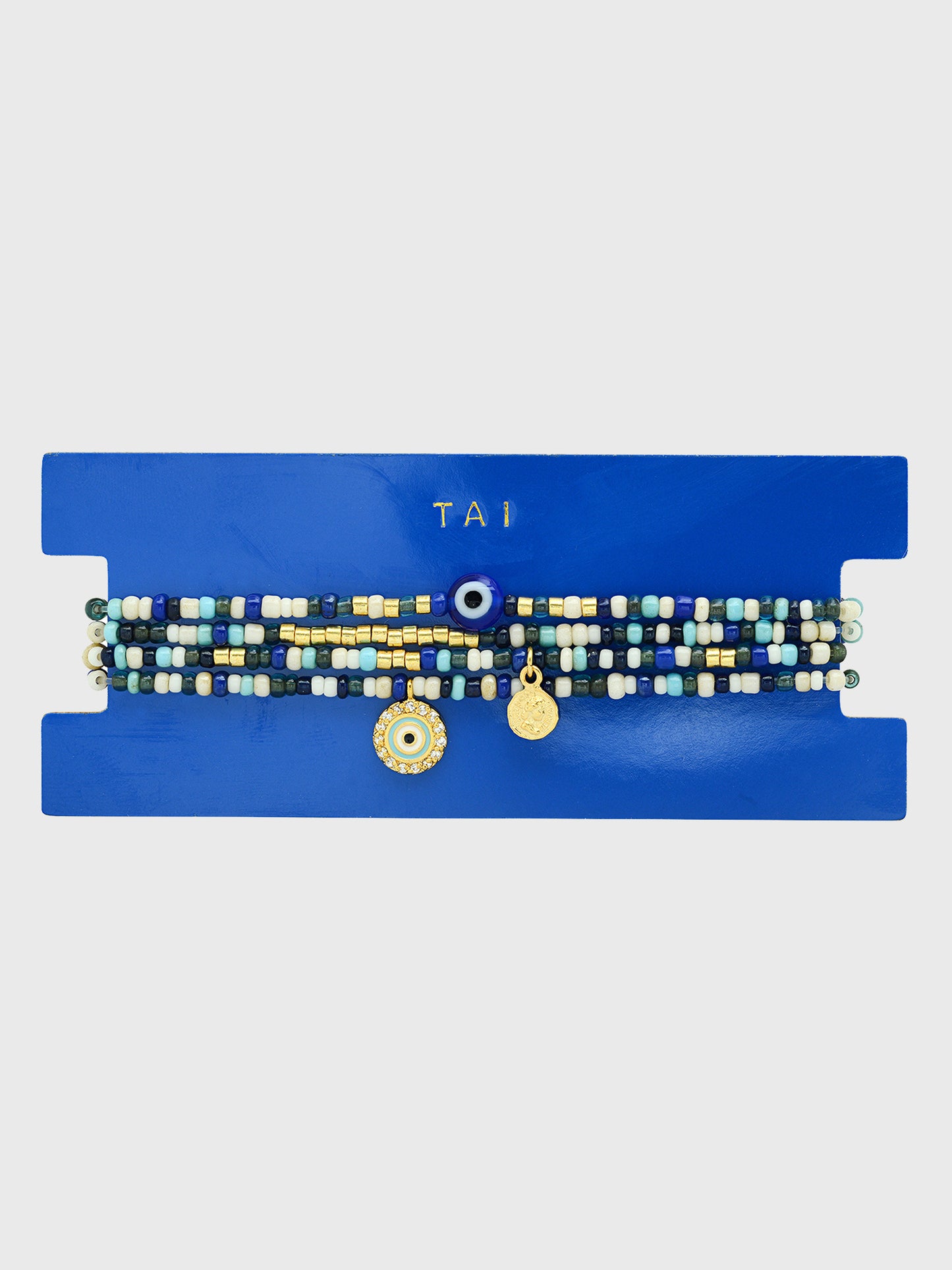 Tai Handmade Set of 3 Beaded Bracelets