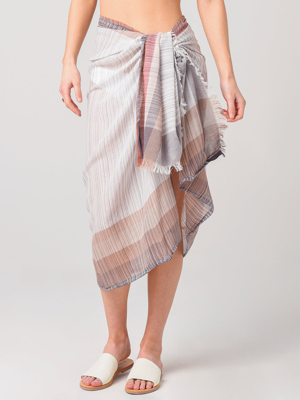 Echo Women’s Rainbow Stripe Pareo Wrap - Saint Bernard