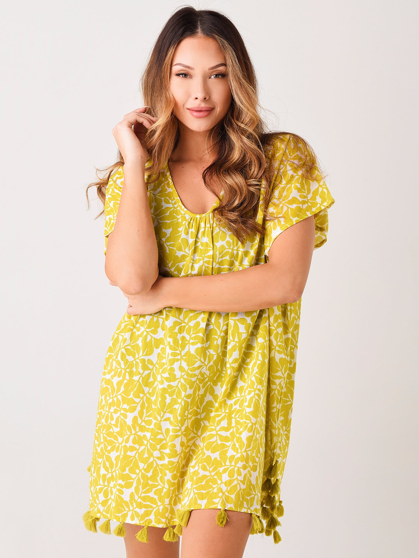 Echo Women's Climbing Vines Caftan - Saint Bernard