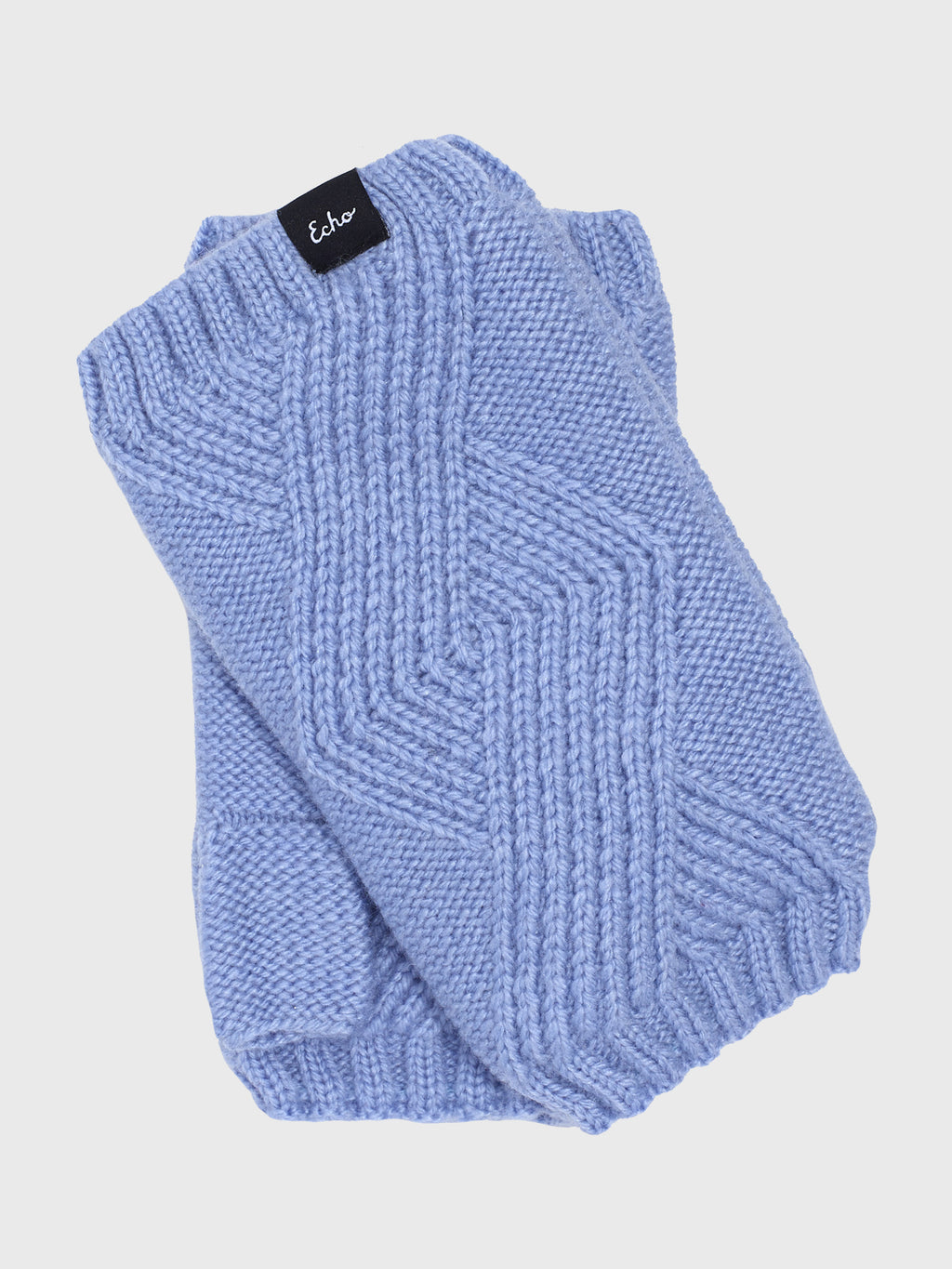 Echo Women's Recycled Cable Fingerless Gloves - Saint Bernard