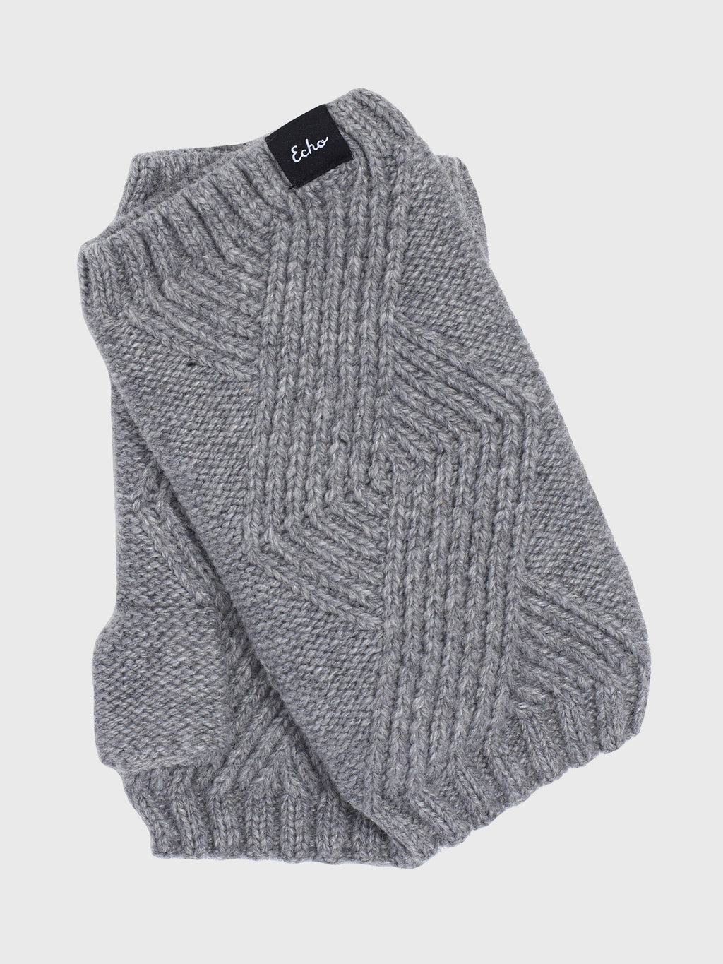 Echo Women's Recycled Cable Fingerless Gloves - Saint Bernard