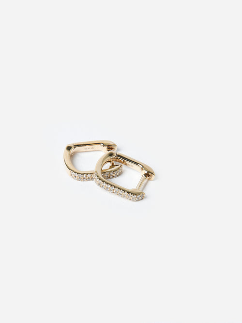 EF Collection Diamond Lola Huggie Earrings