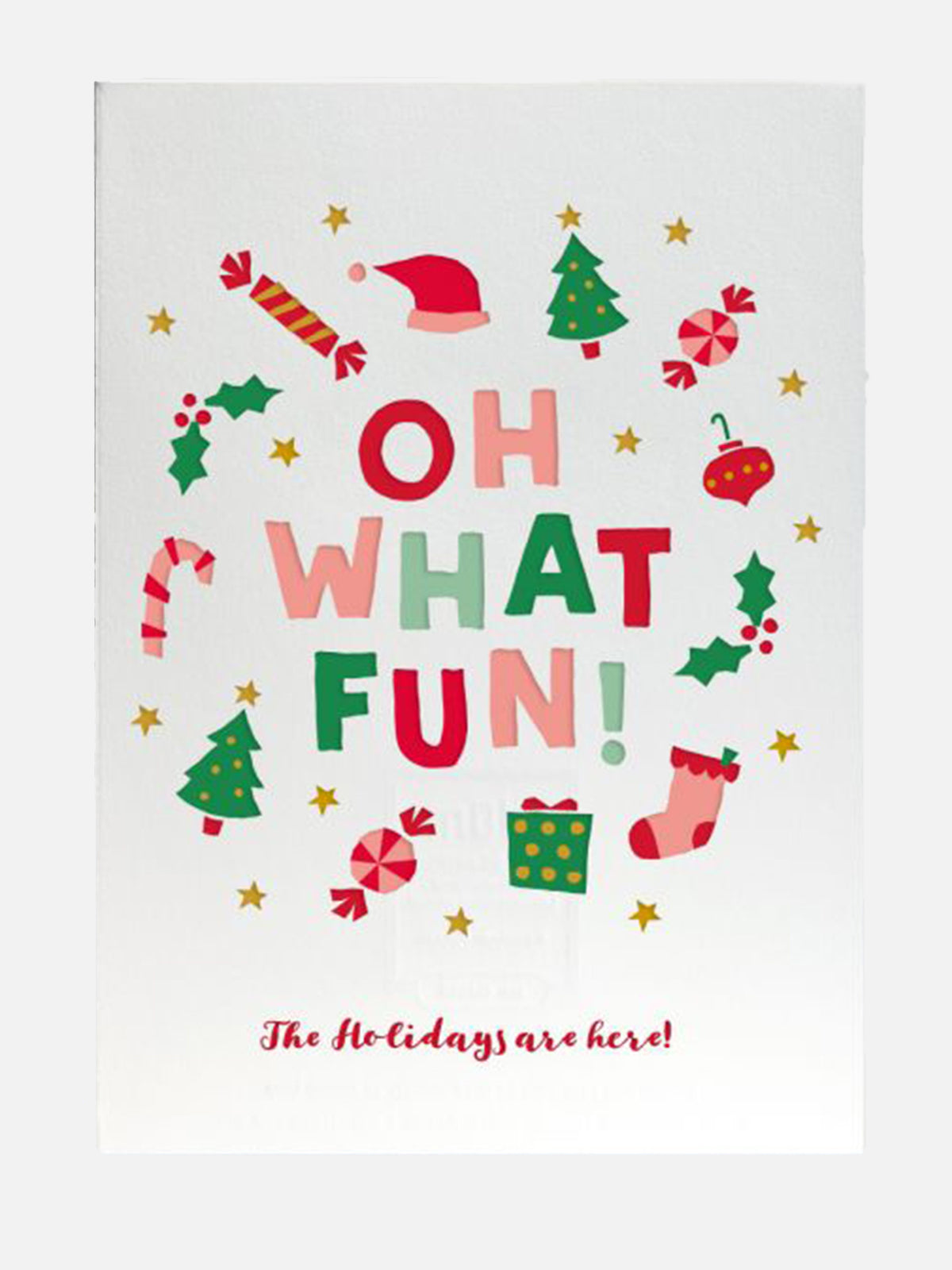 Elum Cut Paper Christmas Greeting Card - Saint Bernard
