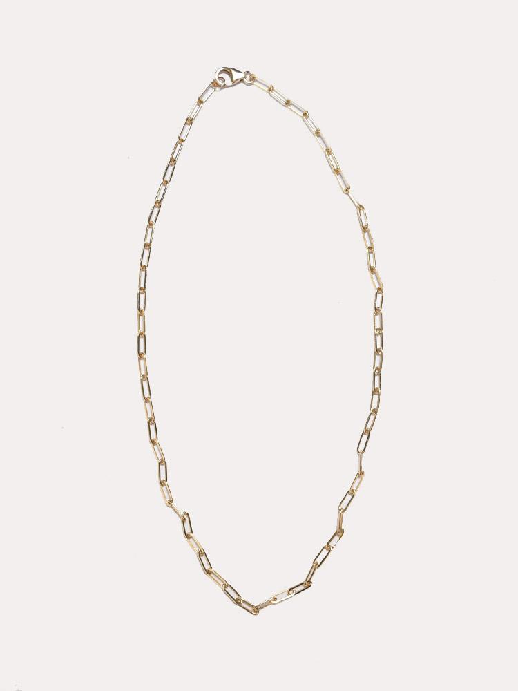 Erica Kleiman 16 in. Medium Gold Filled Link Chain Necklace - Saint Bernard