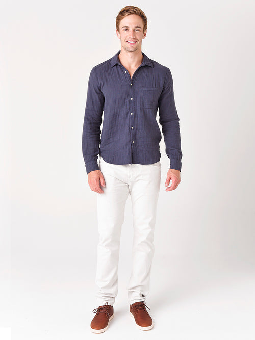 Velvet Men's Elton Cotton Woven Button-Down Shirt