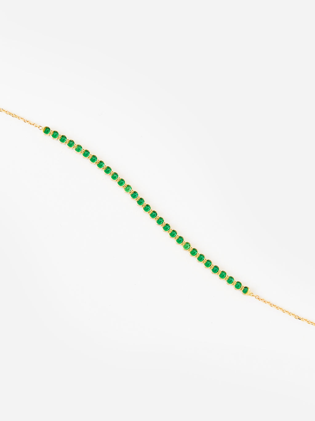 Francie B. Women's Emerald Chain Bracelet - Saint Bernard