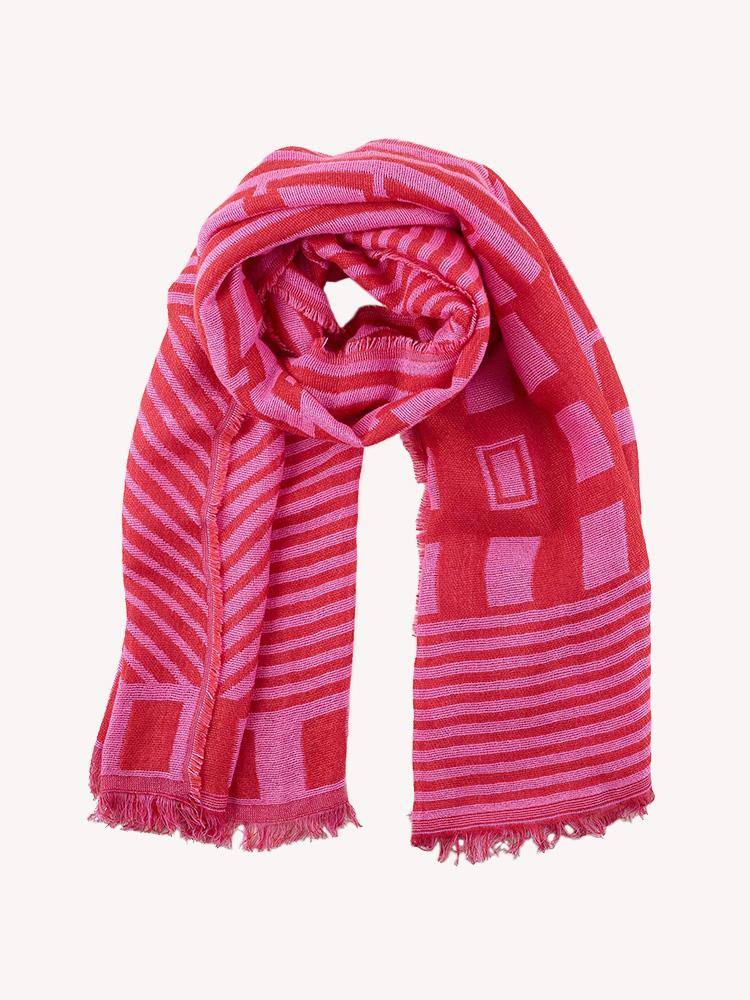 Echo Multi Pattern Oblong Scarf - Saint Bernard