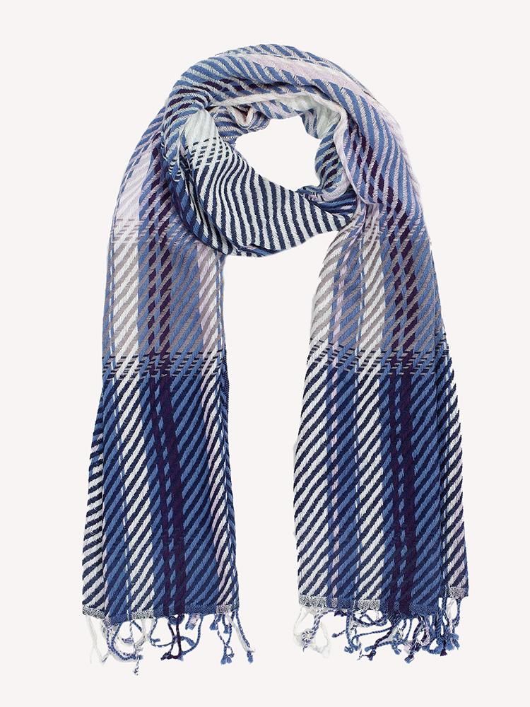 Echo Oversized Ombre Twill Oblong Scarf - Saint Bernard