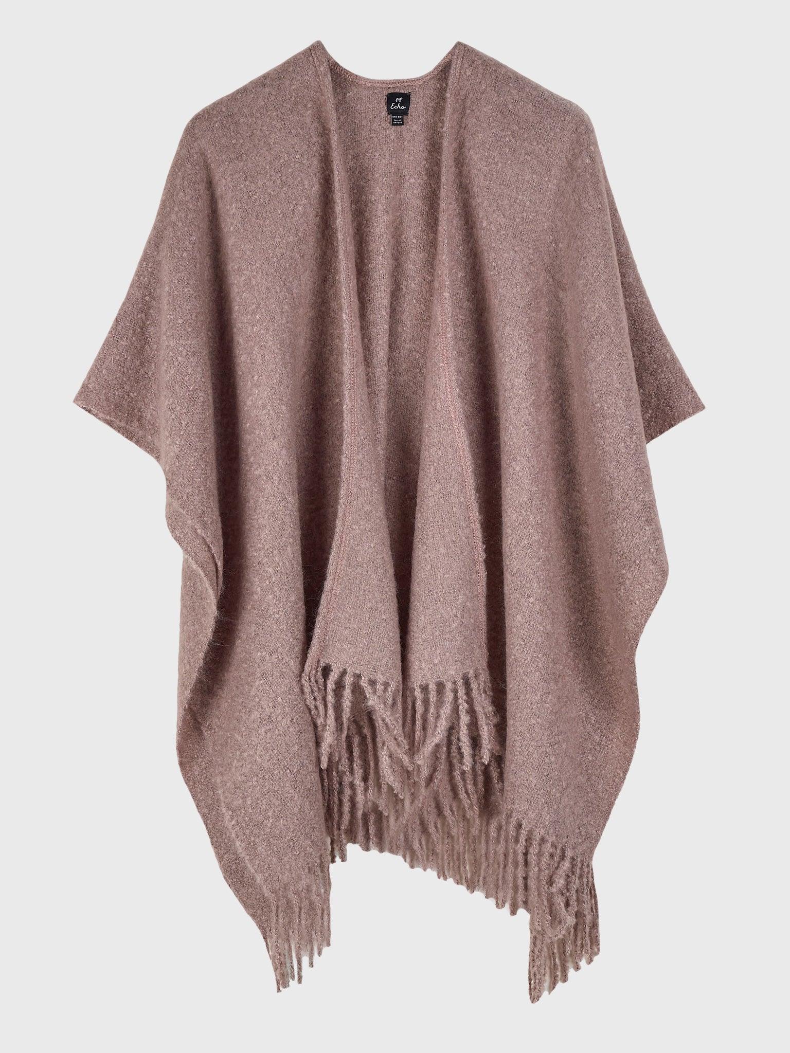 Echo Women's Solid Boucle Ruana – saintbernard.com