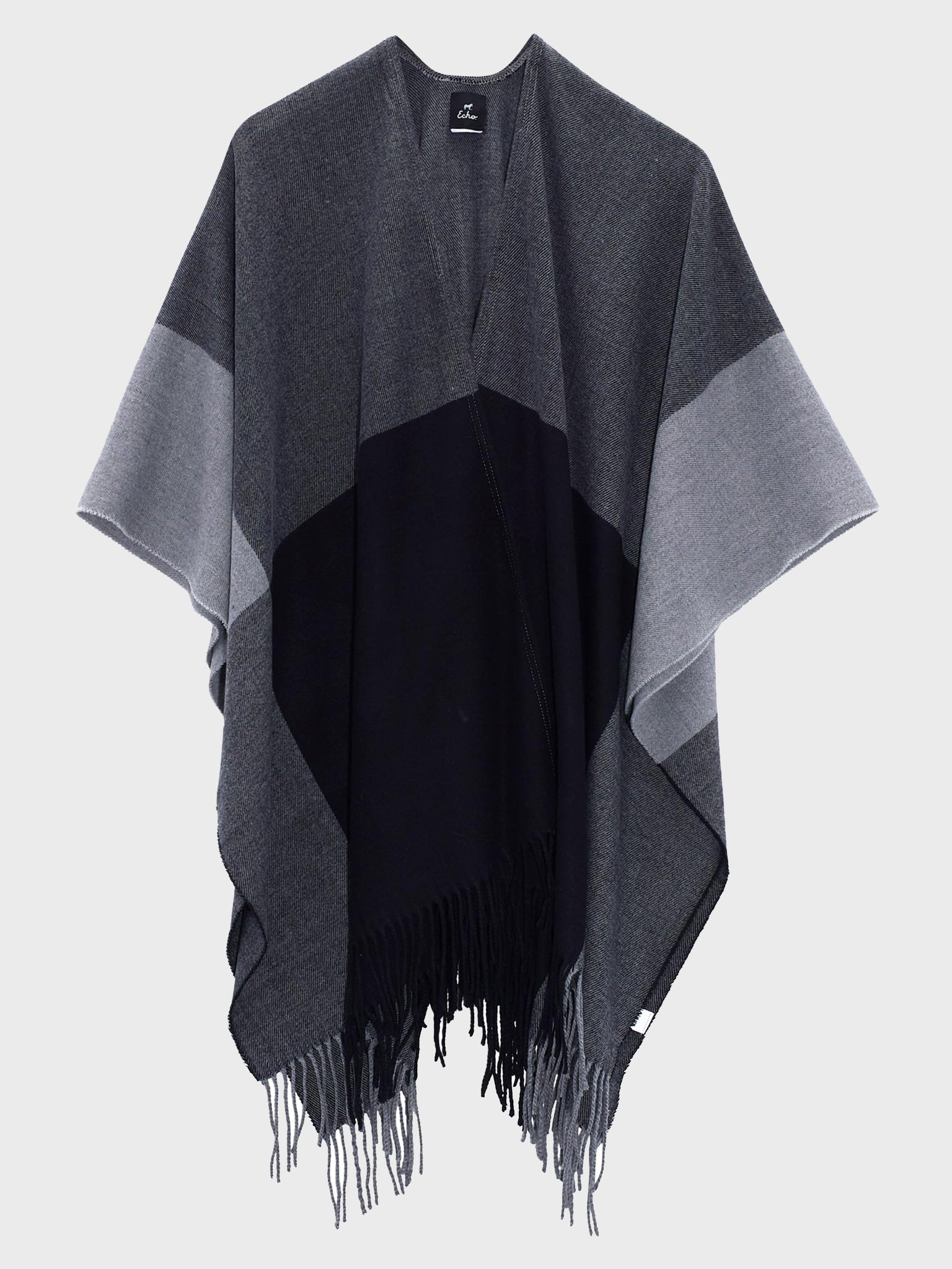 Echo Women's Colorblock Ruana - Saint Bernard