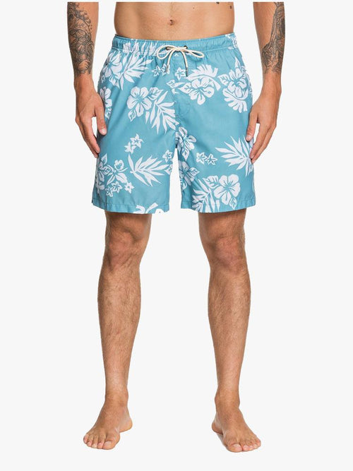 Quiksilver Men's Waterman Floral Feelings 18" Volley Swim Trunks