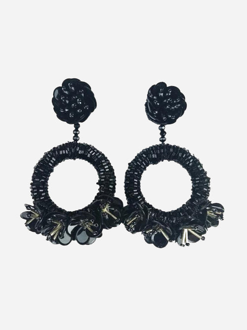 Allie Beads Kourt-Black Drop Earring