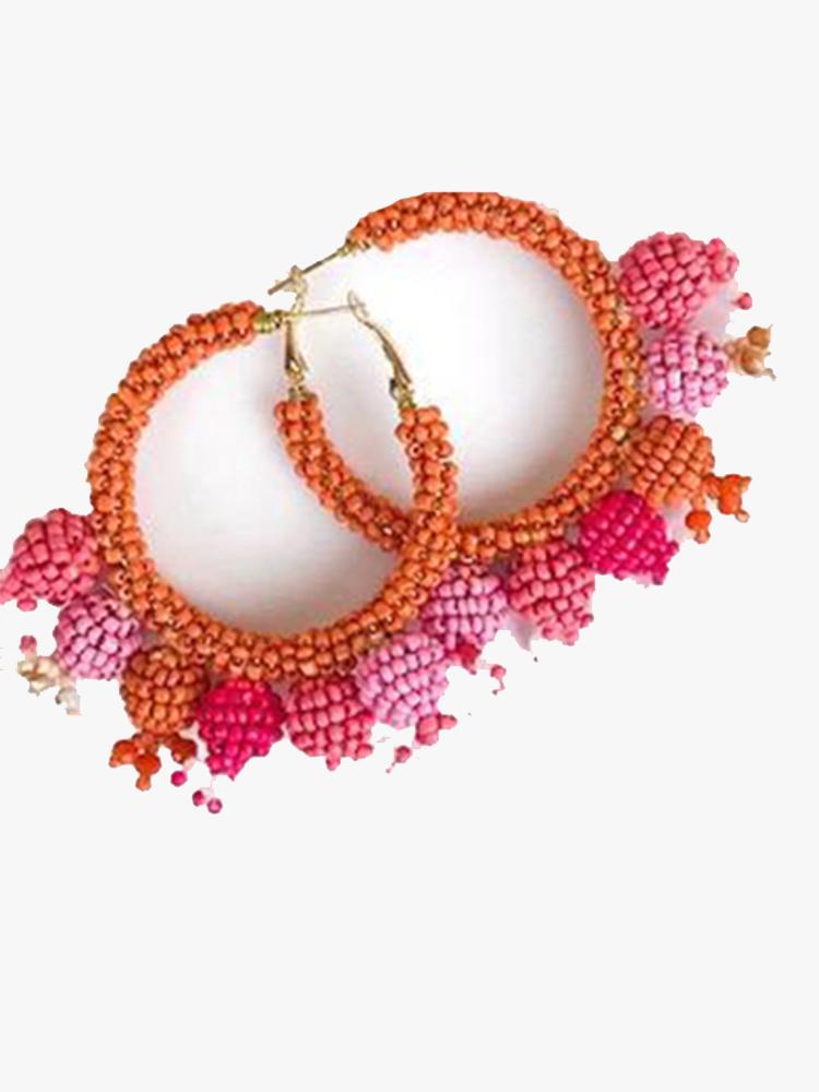 Allie Beads Bauble Hoop Earring - Saint Bernard