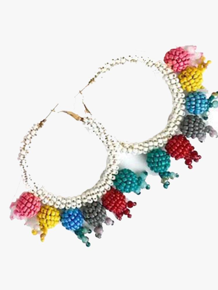 Allie Beads Bauble Hoop Earring - Saint Bernard